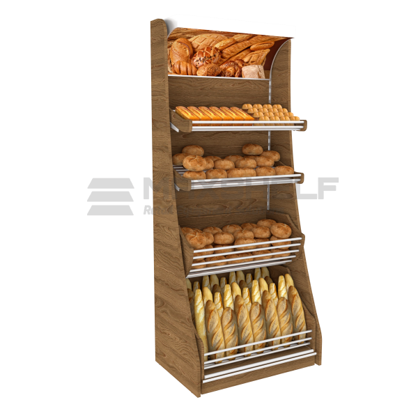 Wooden Bread & Bakery Display