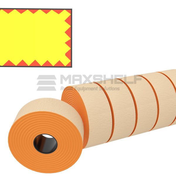 PRINTEX PRICE GUN LABEL BOX OF 36 RED FLASH 26*19