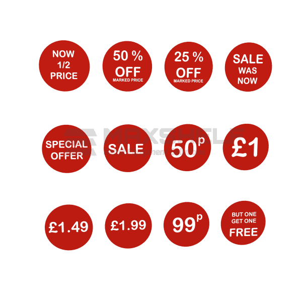 Self Adhesive Price Labels Stickers