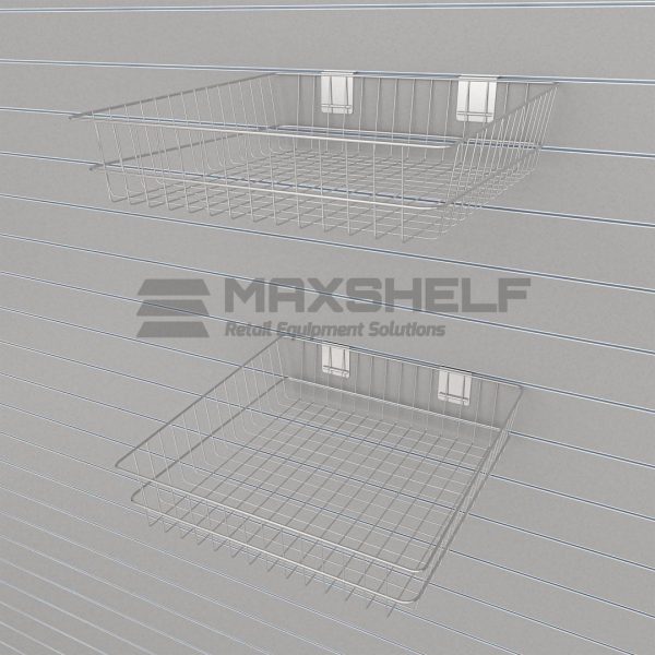 Slatwall wire basket display 30×30 (SA)