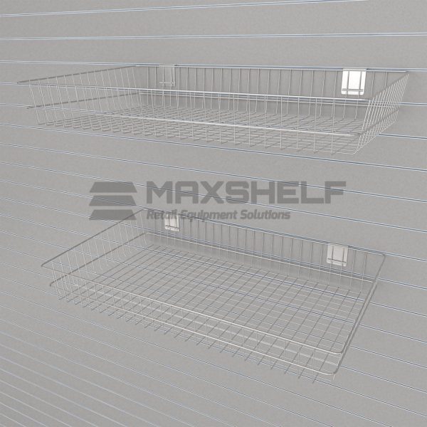 Slatwall wire basket display 60×30 (WD)
