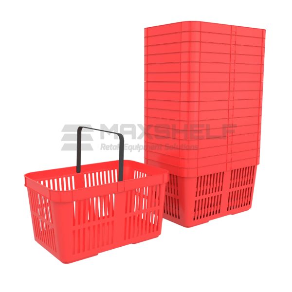 Plastic Shopping Baskets - 22 Litre Capacity