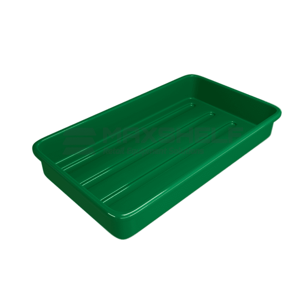 Green Plastic Tray - Small And Medium - Medium