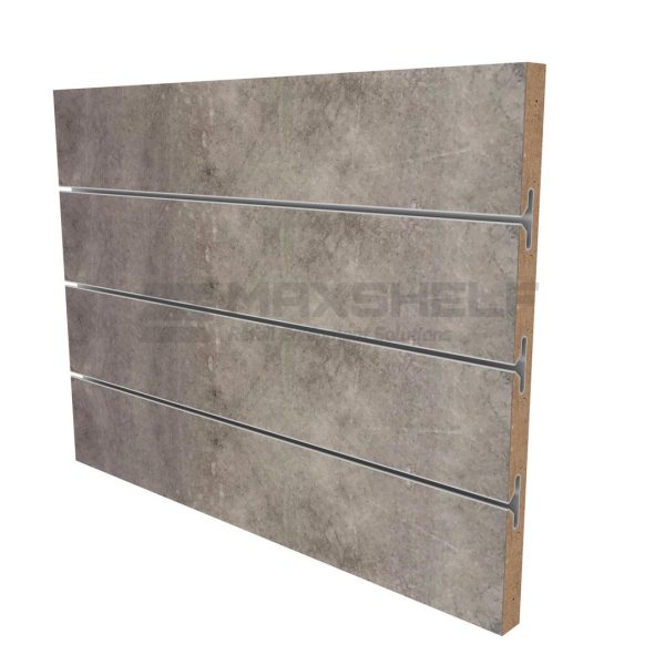SLAT PANEL CONCRETE  DOUBLE SIDED VMAX 240cm x 120cm