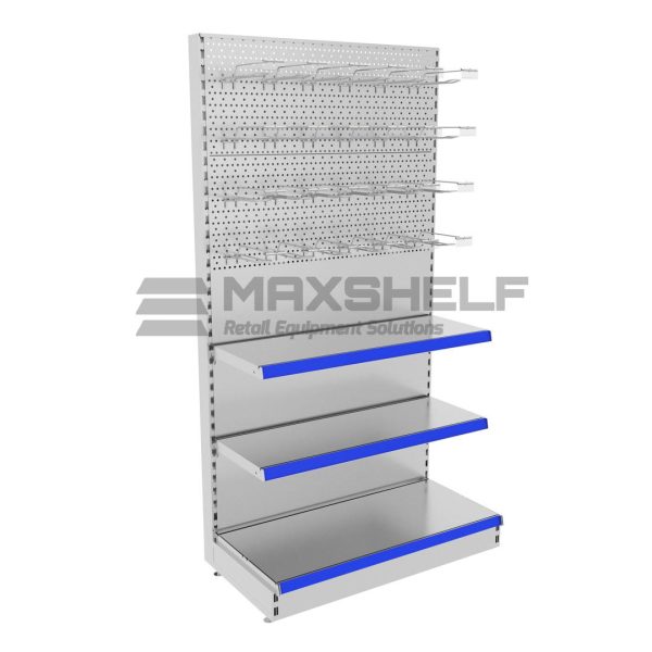 Unit With Half Pegboard Back Panel