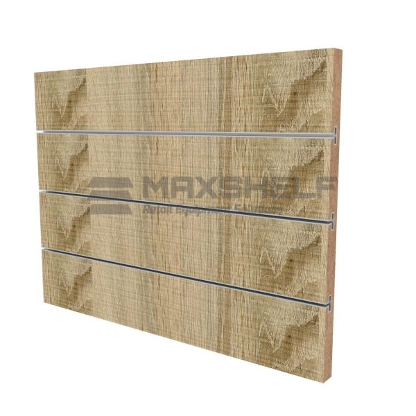 RUSTIC OAK SLATWALL PANEL VMAX 240cm x 120cm