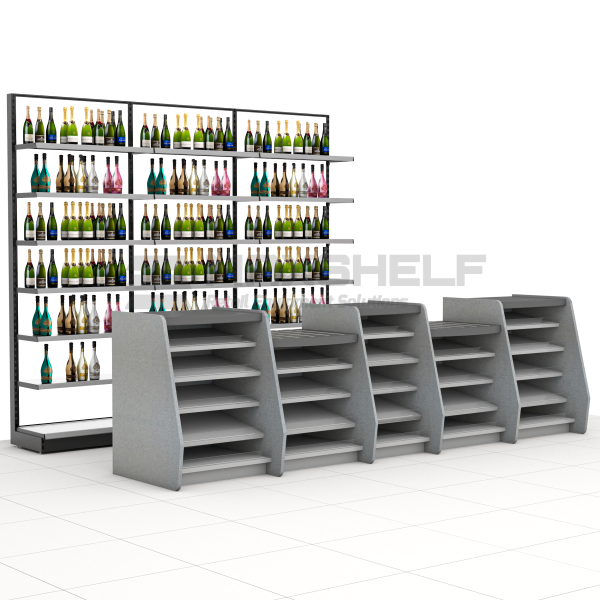 CONFECTIONERY COUNTER WITH LED BACK LIT OFFLICENSE SECTION