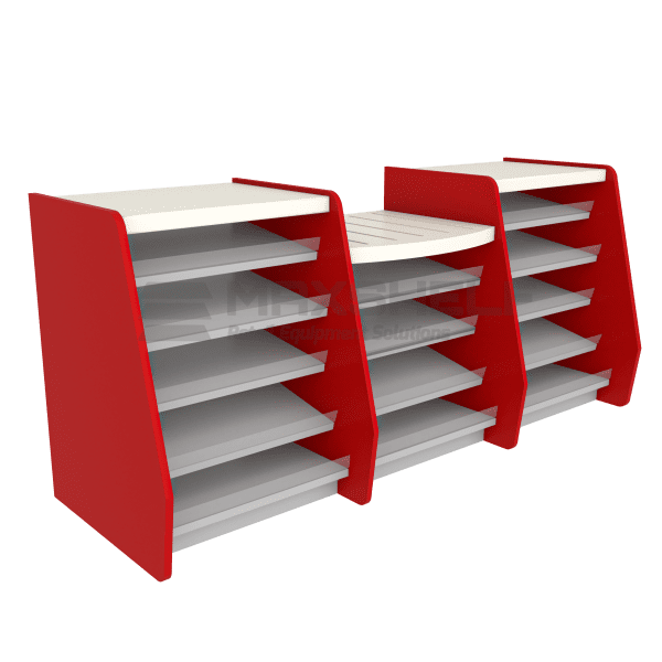 3m SHOP COUNTER ONE DROP WITH RED SIDES