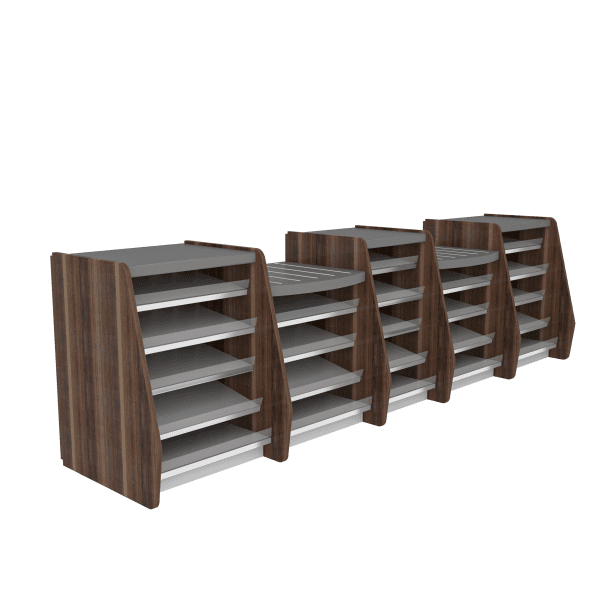 4m 2 DROPS SHOP COUNTER WALNUT SIDE PANELS