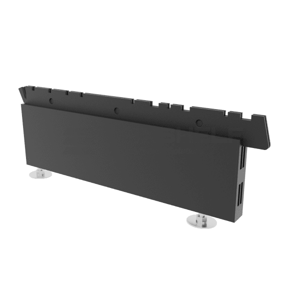 BASE LEG (white, silver, black, graphite grey) - 370mm, Black