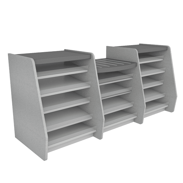 3m SHOP COUNTER ONE DROP WITH GREY SIDES