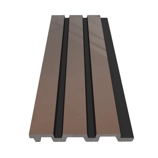 1 - DECORATIVE SLATWALL STRIPS METALIC ROSE GOLD 118*2900*11mm (1231-170351) INDOOR USE ONLY