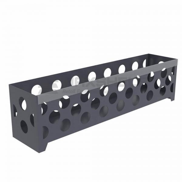 CRISP DISPLAY LOW LEVEL ROUND HOLES L1240*D265*H320 BLACK