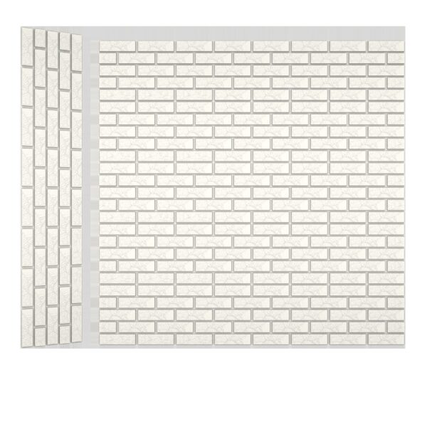 BRICK EFFECT PANEL - WHITE