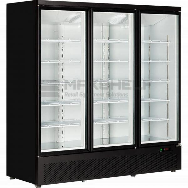 Atom Maxi F3DB 3 Door Black Display Freezer