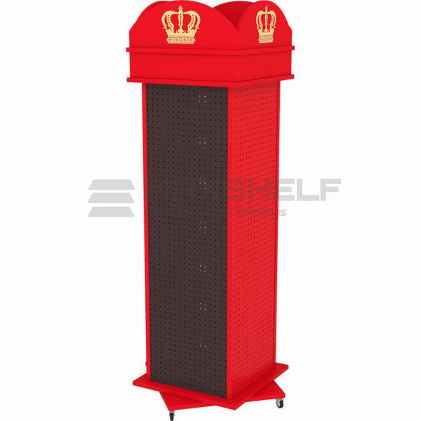 Red London Telephone Box Magnetic Spinning Pegboard Display