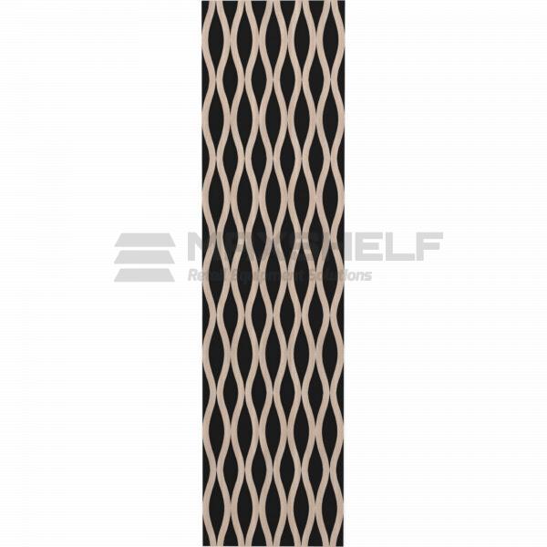 Acoustic Wave 3 Wall Panel – Walnut Ironwood (600mm × 2400mm)