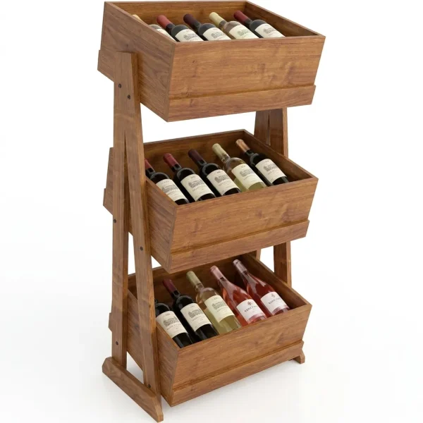 3 Tier Wooden A-Frame Retail Display Rack | 1336mm H