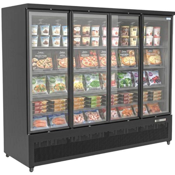 VMAX 4 Door Upright Glass Door Display Freezer – Plug-In