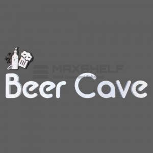 3D Foam Letter Sign – "Beer Cave" with Icons | Self-Adhesive | 2594mm