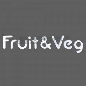 3D Foam Letter Sign – "Fruit & Veg" | Self-Adhesive | 2099mm