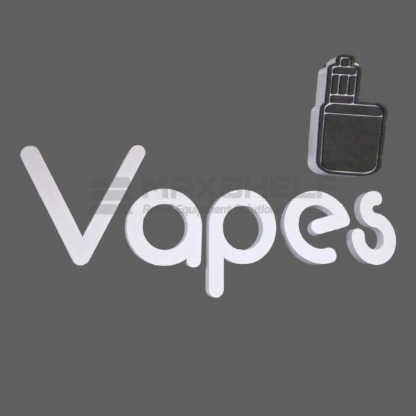 3D Foam Letter Sign – "Vapes" with Vape Device Icon | Self-Adhesive | 1704mm