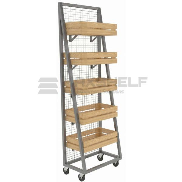 5 Tier Crate Stand on Wheels