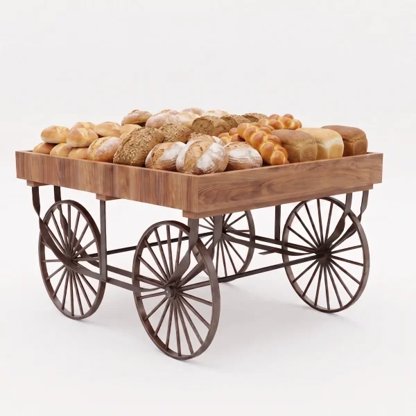 Large 4 Wheels Decorative Horse Carriage