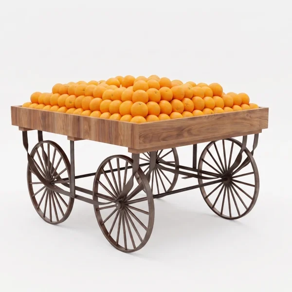 Large 4 Wheels Decorative Horse Carriage