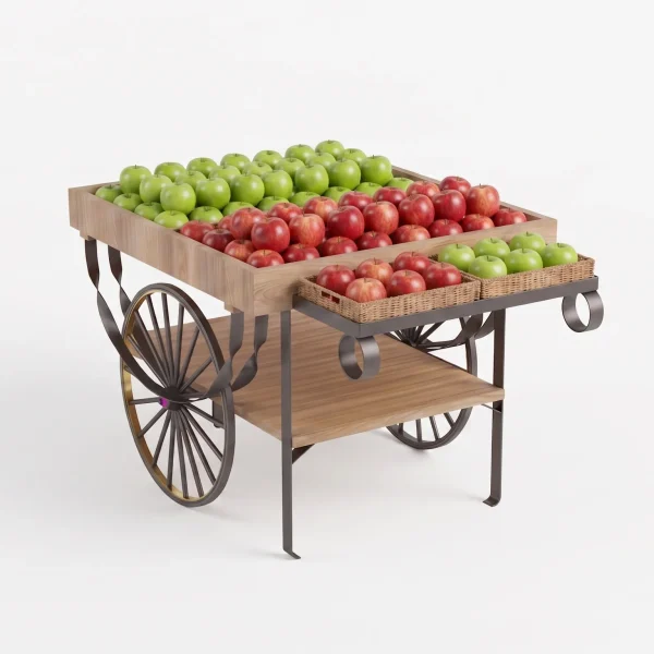Small 2 Wheels Decorative Horse Carriage