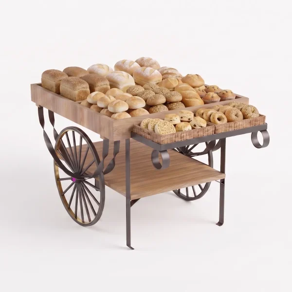 Small 2 Wheels Decorative Horse Carriage