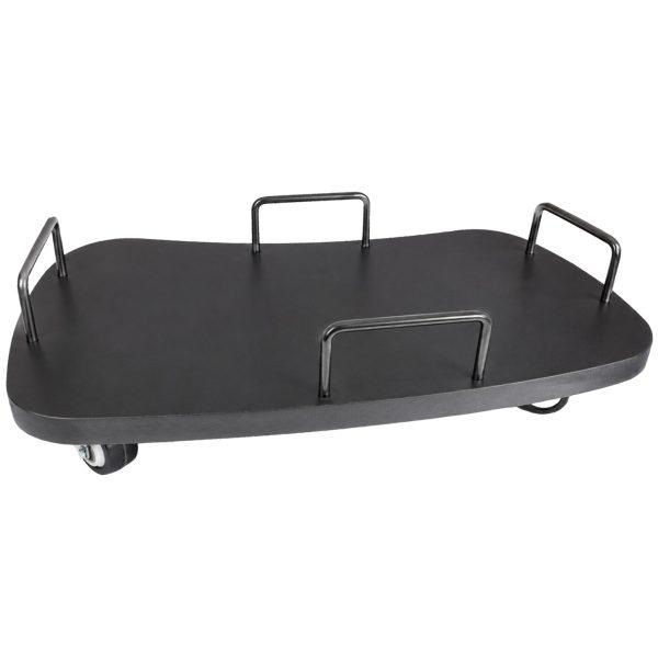 Shopping Basket Display Stand – Wheeled MDF Stand for 25L Retail Baskets