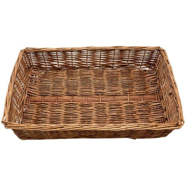Natural Wicker Display Basket Tray – 600×400×120mm